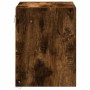 Mesita de noche de pared con luces LED roble ahumado de , Mesitas de noche - Ref: Foro24-852083, Precio: 28,99 €, Descuento: %