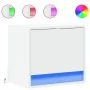 Wall-mounted bedside tables with LED lights 2 units white by , Nightstands - Ref: Foro24-852076, Price: 50,93 €, Discount: %