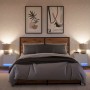 Mesitas de noche de pared con luces LED 2 unidades blanco de , Mesitas de noche - Ref: Foro24-852076, Precio: 51,57 €, Descue...