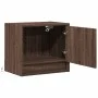 Wall-mounted bedside tables with LED lights, 2 units, brown oak. by , Nightstands - Ref: Foro24-852088, Price: 50,93 €, Disco...