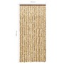 Cortina mosquitera beige y marrón chenilla 90x220 cm de vidaXL, Mosquiteras para ventanas - Ref: Foro24-325449, Precio: 59,14...