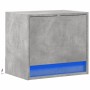 Mesita de noche de pared con luces LED gris hormigón de , Mesitas de noche - Ref: Foro24-852081, Precio: 32,32 €, Descuento: %