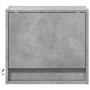Mesita de noche de pared con luces LED gris hormigón de , Mesitas de noche - Ref: Foro24-852081, Precio: 32,32 €, Descuento: %