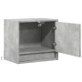 Mesita de noche de pared con luces LED gris hormigón de , Mesitas de noche - Ref: Foro24-852081, Precio: 32,32 €, Descuento: %