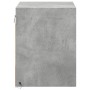 Mesita de noche de pared con luces LED gris hormigón de , Mesitas de noche - Ref: Foro24-852081, Precio: 32,32 €, Descuento: %