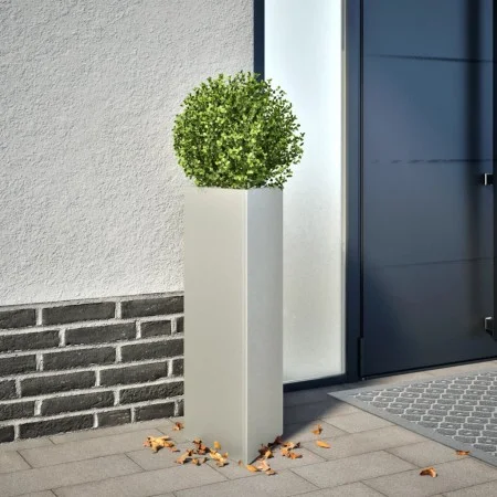Jardinera trianngular de acero inoxidable 30x26x75 cm de , Maceteros y jardineras - Ref: Foro24-851151, Precio: 81,12 €, Desc...