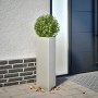 Jardinera trianngular de acero inoxidable 30x26x75 cm de , Maceteros y jardineras - Ref: Foro24-851151, Precio: 72,13 €, Desc...