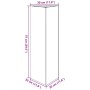 Jardinera trianngular de acero inoxidable 30x26x75 cm de , Maceteros y jardineras - Ref: Foro24-851151, Precio: 72,13 €, Desc...