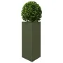 Jardineras triangulares 2 uds acero verde oliva 40x34,5x70 cm de , Maceteros y jardineras - Ref: Foro24-851164, Precio: 100,1...