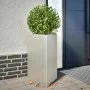 Jardinera triangular de acero inoxidable 50x43x75 cm de , Maceteros y jardineras - Ref: Foro24-851179, Precio: 116,56 €, Desc...