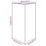 Jardinera triangular de acero inoxidable 50x43x75 cm de , Maceteros y jardineras - Ref: Foro24-851179, Precio: 116,56 €, Desc...