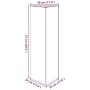 Jardinera triangular acero blanco 30x26x75 cm de , Maceteros y jardineras - Ref: Foro24-851145, Precio: 62,67 €, Descuento: %