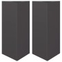 Jardineras triangulares 2 uds acero negro 40x34,5x70 cm de , Maceteros y jardineras - Ref: Foro24-851158, Precio: 89,71 €, De...