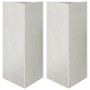 Jardineras triangulares 2 uds acero negro 40x34,5x70 cm de , Maceteros y jardineras - Ref: Foro24-851166, Precio: 155,87 €, D...