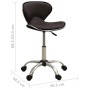 Taburete de salón de belleza de cuero sintético marrón de , Sillas de peluquería - Ref: Foro24-323676, Precio: 76,94 €, Descu...