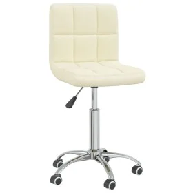 Silla de comedor giratoria tela color crema de , Sillas de comedor - Ref: Foro24-3087533, Precio: 84,78 €, Descuento: %