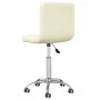 Silla de comedor giratoria tela color crema de , Sillas de comedor - Ref: Foro24-3087533, Precio: 84,78 €, Descuento: %