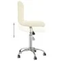 Silla de comedor giratoria tela color crema de , Sillas de comedor - Ref: Foro24-3087533, Precio: 84,78 €, Descuento: %