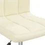 Silla de comedor giratoria tela color crema de , Sillas de comedor - Ref: Foro24-3087533, Precio: 84,78 €, Descuento: %
