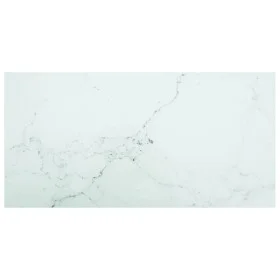 Tablero mesa diseño mármol vidrio templado blanco 100x50 cm 6mm de , Tableros para mesas - Ref: Foro24-322258, Precio: 45,94 ...