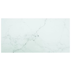 Tablero mesa diseño mármol vidrio templado blanco 100x50 cm 6mm de , Tableros para mesas - Ref: Foro24-322258, Precio: 47,78 ...