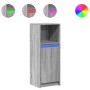 Aparador con LED madera de ingeniería gris Sonoma 38x34x100 cm de , Aparadores - Ref: Foro24-852171, Precio: 56,56 €, Descuen...