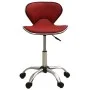 Silla de oficina de cuero sintético rojo vino tinto de , Sillas de oficina - Ref: Foro24-3088631, Precio: 67,06 €, Descuento: %