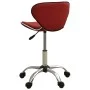 Silla de oficina de cuero sintético rojo vino tinto de , Sillas de oficina - Ref: Foro24-3088631, Precio: 67,06 €, Descuento: %