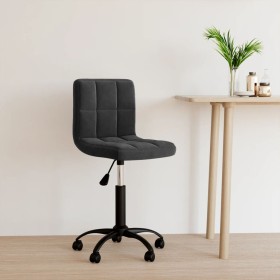 Silla de oficina giratoria de terciopelo negro de , Sillas de oficina - Ref: Foro24-334353, Precio: 102,63 €, Descuento: %