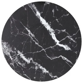 Tabletop with black tempered glass marble design Ø30x0.8 cm by , Table tops - Ref: Foro24-322261, Price: 14,54 €, Discount: %