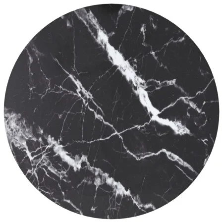 Tabletop with black tempered glass marble design Ø30x0.8 cm by , Table tops - Ref: Foro24-322261, Price: 14,54 €, Discount: %