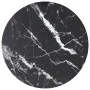 Tabletop with black tempered glass marble design Ø30x0.8 cm by , Table tops - Ref: Foro24-322261, Price: 14,54 €, Discount: %