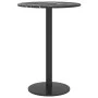 Schwarzer Tisch mit Marmor-Design und gehärtetem Glas Ø30x0,8 cm. von , Tischplatten - Ref: Foro24-322261, Preis: 14,54 €, Ra...