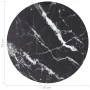 Schwarzer Tisch mit Marmor-Design und gehärtetem Glas Ø30x0,8 cm. von , Tischplatten - Ref: Foro24-322261, Preis: 14,54 €, Ra...