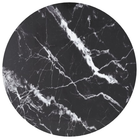 Tablero de mesa diseño mármol vidrio templado negro Ø50x0,8 cm de , Tableros para mesas - Ref: Foro24-322263, Precio: 27,75 €...