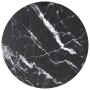 Tablero de mesa diseño mármol vidrio templado negro Ø50x0,8 cm de , Tableros para mesas - Ref: Foro24-322263, Precio: 27,75 €...