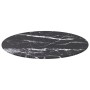 Tablero de mesa diseño mármol vidrio templado negro Ø50x0,8 cm de , Tableros para mesas - Ref: Foro24-322263, Precio: 27,75 €...