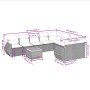 Set de sofás de jardín 10 pzas cojines ratán sintético negro de , Conjuntos de jardín - Ref: Foro24-3257491, Precio: 610,80 €...