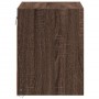 Mesita de noche de pared con luces LED roble marrón de , Mesitas de noche - Ref: Foro24-852087, Precio: 29,79 €, Descuento: %
