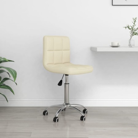 Silla de oficina giratoria de tela color crema de , Sillas de oficina - Ref: Foro24-334315, Precio: 85,50 €, Descuento: %