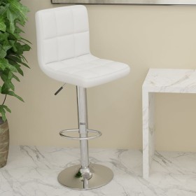 Taburete de cocina cuero sintético blanco de , Taburetes de cocina - Ref: Foro24-334219, Precio: 97,70 €, Descuento: %
