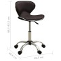 Silla de oficina de cuero sintético marrón de , Sillas de oficina - Ref: Foro24-3088628, Precio: 76,94 €, Descuento: %