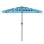 Sombrilla de jardín con poste de acero azul 300x200x250 cm de , Sombrillas - Ref: Foro24-4005094, Precio: 93,73 €, Descuento: %