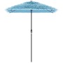 Sombrilla de jardín con poste de acero azul 300x200x250 cm de , Sombrillas - Ref: Foro24-4005094, Precio: 93,73 €, Descuento: %