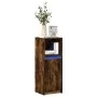Aparador con LED madera ingeniería roble ahumado 38x34x100 cm de , Aparadores - Ref: Foro24-852170, Precio: 54,28 €, Descuent...