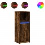 Aparador con LED madera ingeniería roble ahumado 38x34x100 cm de , Aparadores - Ref: Foro24-852170, Precio: 54,95 €, Descuent...