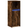 Aparador con LED madera ingeniería roble ahumado 38x34x100 cm de , Aparadores - Ref: Foro24-852170, Precio: 54,95 €, Descuent...