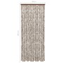 Cortina mosquitera de chenilla gris taupe y blanca 56x185 cm de vidaXL, Mosquiteras para ventanas - Ref: Foro24-325460, Preci...