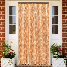 Cortina mosquitera chenilla ocre y blanco 100x220 cm de vidaXL, Mosquiteras para ventanas - Ref: Foro24-325459, Precio: 62,04...