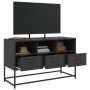 Mueble para TV de acero negro 100,5x39x60,5 cm de , Muebles TV - Ref: Foro24-846542, Precio: 79,51 €, Descuento: %